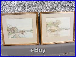 Vintage Chinese Thia Watercolor Painting Signed