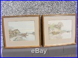 Vintage Chinese Thia Watercolor Painting Signed