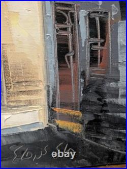 Vintage(Circa 1990+) Middle Eastern Landscape Signed Oil Painting on Canvas