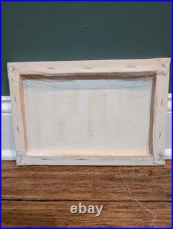 Vintage(Circa 1990+) Middle Eastern Landscape Signed Oil Painting on Canvas