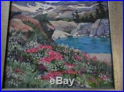 Vintage Contemporary California Landscape Sierre Splendor By Stevenson Mountains