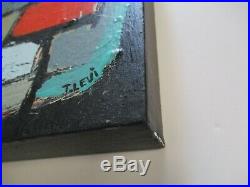 Vintage Contemporary Painting Abstract Non Objective Expressionism Modernism