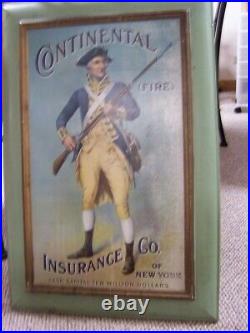 Vintage Continental Fire Insurance Co. Of New York Tin sign About 20 x 30 inches