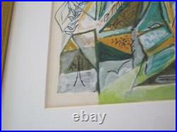 Vintage Cubist Cubism Painting Landscape Modernism Expressionism 1970's Trees