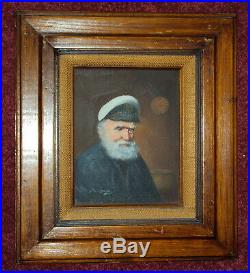 Vintage David Pelbam Painting Sea Captain Oil On Canvas Portrait