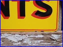 Vintage Devoe House Paints Porcelain Sign Flange Varnish Service Hardware Shop