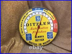 Vintage Ditzler PPG Automotive Paint 12 Glass face Thermometer
