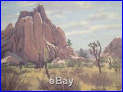 Vintage Don Miles Painting California Artist Desert Landscape Impressionist Old