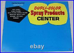 Vintage Dupli-Color Paint Spray Products Center Blue Store Advertising Sign