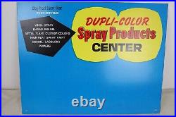 Vintage Dupli-Color Paint Spray Products Center Blue Store Advertising Sign