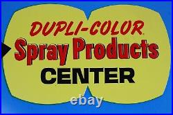 Vintage Dupli-Color Paint Spray Products Center Blue Store Advertising Sign