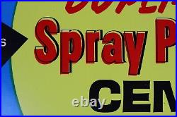 Vintage Dupli-Color Paint Spray Products Center Blue Store Advertising Sign