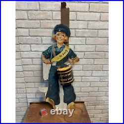 Vintage Dutch Boy Paints Advertising Store Display Easelback Stand Sign Cardboar
