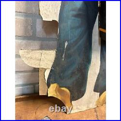 Vintage Dutch Boy Paints Advertising Store Display Easelback Stand Sign Cardboar