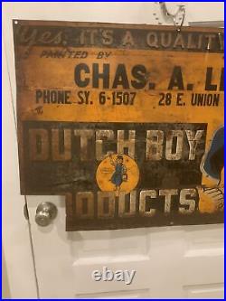 Vintage Dutch Boy Sign Products Sign Quality Paint Pasadena Ca Dutchboy Paint