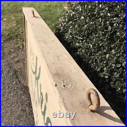 Vintage Electrical Contractor Construction 2 Sided Painted Wood Trade Sign