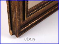 Vintage European Old Town Street Scene Oil Painting On Board Signed Illegible