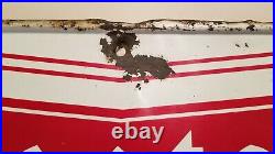 Vintage FIRESTONE TIRES Embossed Enamel Painted Metal Sign MCA