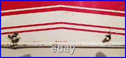 Vintage FIRESTONE TIRES Embossed Enamel Painted Metal Sign MCA