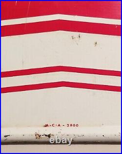 Vintage FIRESTONE TIRES Embossed Enamel Painted Metal Sign MCA