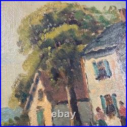 Vintage F. H. McKay Signed Plein Air Oil Painting New England Village Landscape