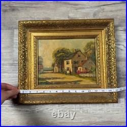 Vintage F. H. McKay Signed Plein Air Oil Painting New England Village Landscape