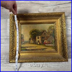Vintage F. H. McKay Signed Plein Air Oil Painting New England Village Landscape