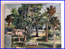 Vintage Florida Landscape Painting Gulf Coast Impressionism Original Signed