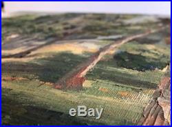 Vintage Florida Landscape Painting Gulf Coast Impressionism Original Signed