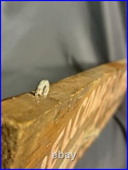 Vintage Folk Art Painted Smaltz Wooden BAMBOO ROOM Tiki Bar Advertising Sign