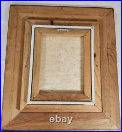 Vintage Framed Artist Signed Oil Painting Old World Subtle Play With Light&Meaning