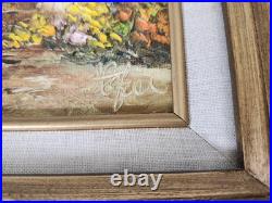 Vintage Framed Artist Signed Oil Painting Old World Subtle Play With Light&Meaning