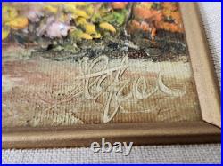 Vintage Framed Artist Signed Oil Painting Old World Subtle Play With Light&Meaning