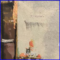 Vintage Framed Large Signed Original Impressionist Cityscape Oil Painting