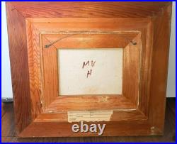 Vintage Framed Oil Painting/mediterranean Coastal Landscape /signed Vintage Framed Oil Painting/mediterranean Coastal Landscape /signed