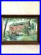 Vintage Framed Oil Painting of Covered Bridge Signed