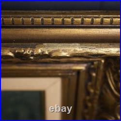 Vintage Framed Signed Still Life Oil Painting On Canvas Fruits and A Jug