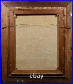 Vintage Framed Signed Still Life Oil Painting On Canvas Fruits and A Jug