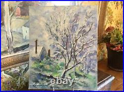 Vintage French Original Oil Painting Signed South of France