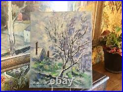 Vintage French Original Oil Painting Signed South of France