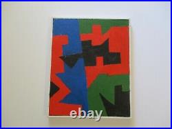 Vintage Gerald Rowles Painting Expressionist Modernist California Abstract Art