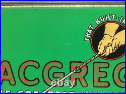 Vintage Golf MacGregor Reverse Painted Store Display Sign 1932 Built In Feel