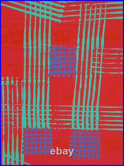 Vintage HUGE Abstract Painting Robert Sealock COLOR 1983 Vintage Modern Tribal