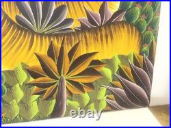 Vintage Haitian Painting On Canvas Signed