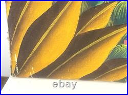 Vintage Haitian Painting On Canvas Signed