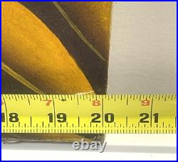 Vintage Haitian Painting On Canvas Signed
