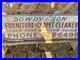 Vintage Hand Painted Advertising Sign Dowdy & Son Furniture Carpet Cleaners Ph