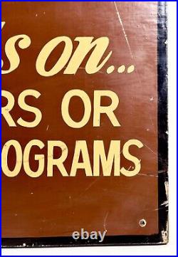 Vintage Hand-Painted Jeweler's Sign from New Orleans'Lifetime Guarantee