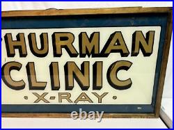 Vintage Hand Painted Local X-Ray Advertisement Light Up Sign Rare Tested