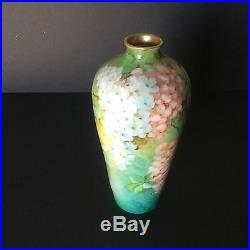Vintage Hand Painted Porcelain Ginori Italy12.5Floral Vase #169 Artist Signed